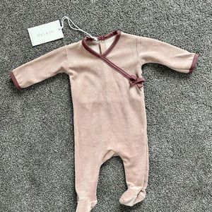 Ely’s & Co. Lavender/Plum Footie. Coming home outfit baby girl. New with tags.